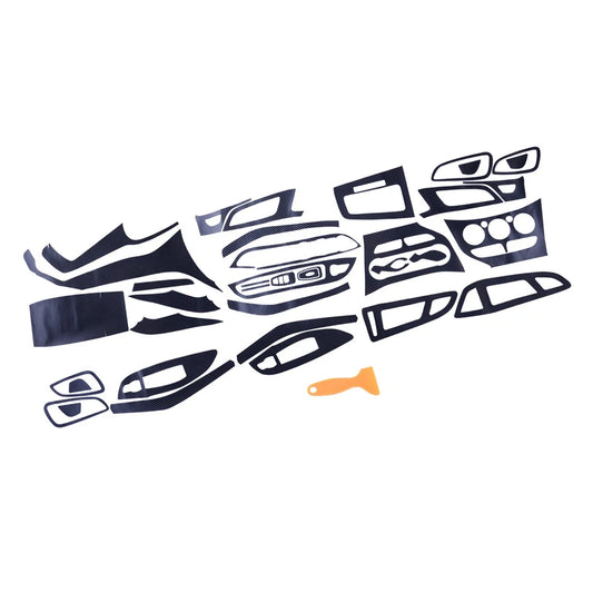 30pc Carbon Fiber Style Interior Sticker Covers for Ford Focus (2012-2018)