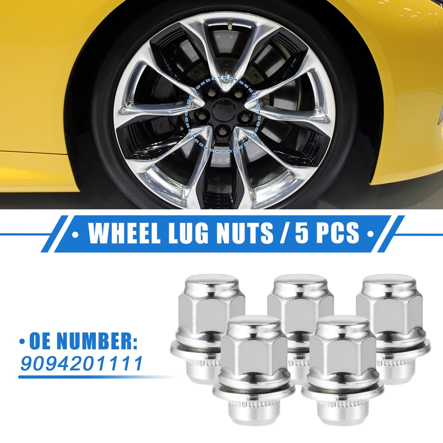 5pcs Wheel Lug Nuts for Lexus LS460 LC500 (2007–2021) M12x1.5