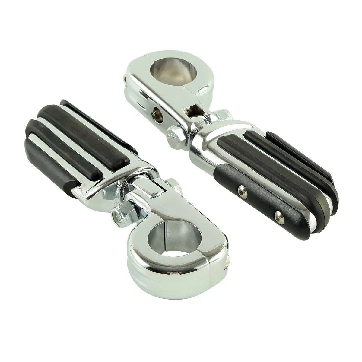 1 1/4" Chrome Highway Pilot Male Footpeg Peg Mount Clamps for Harley