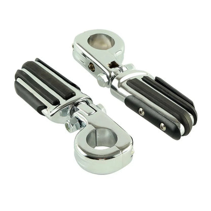 1 1/4" Chrome Highway Pilot Male Footpeg Peg Mount Clamps for Harley