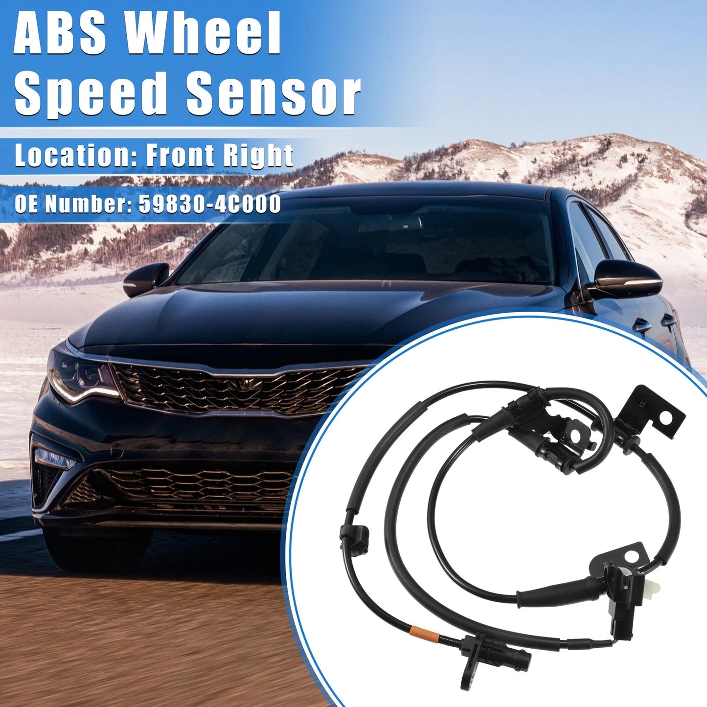 ABS Wheel Speed Sensor for Kia Optima (2012–2016) Front Right No. 59830-4C000