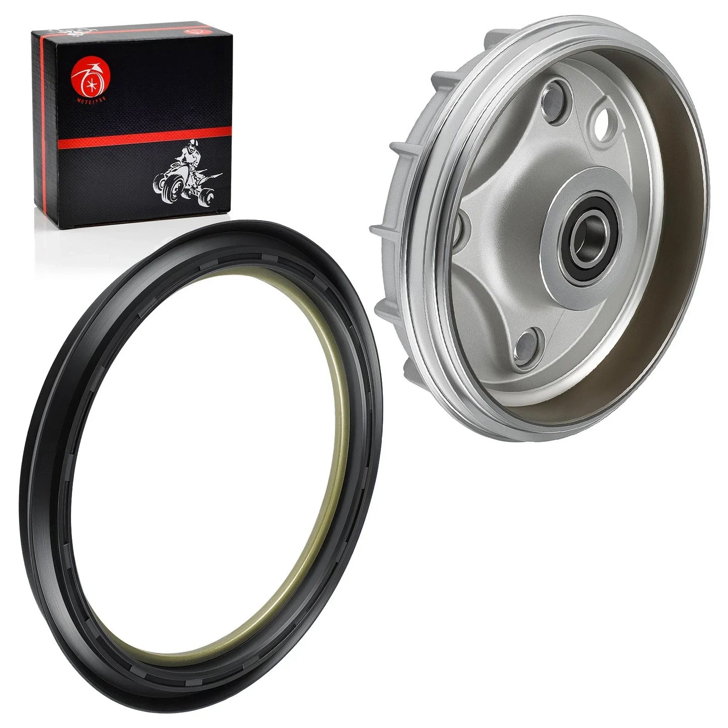 Front Brake Drum Hub & Seal for Honda Rancher 350 TRX350TM (2000–2006)