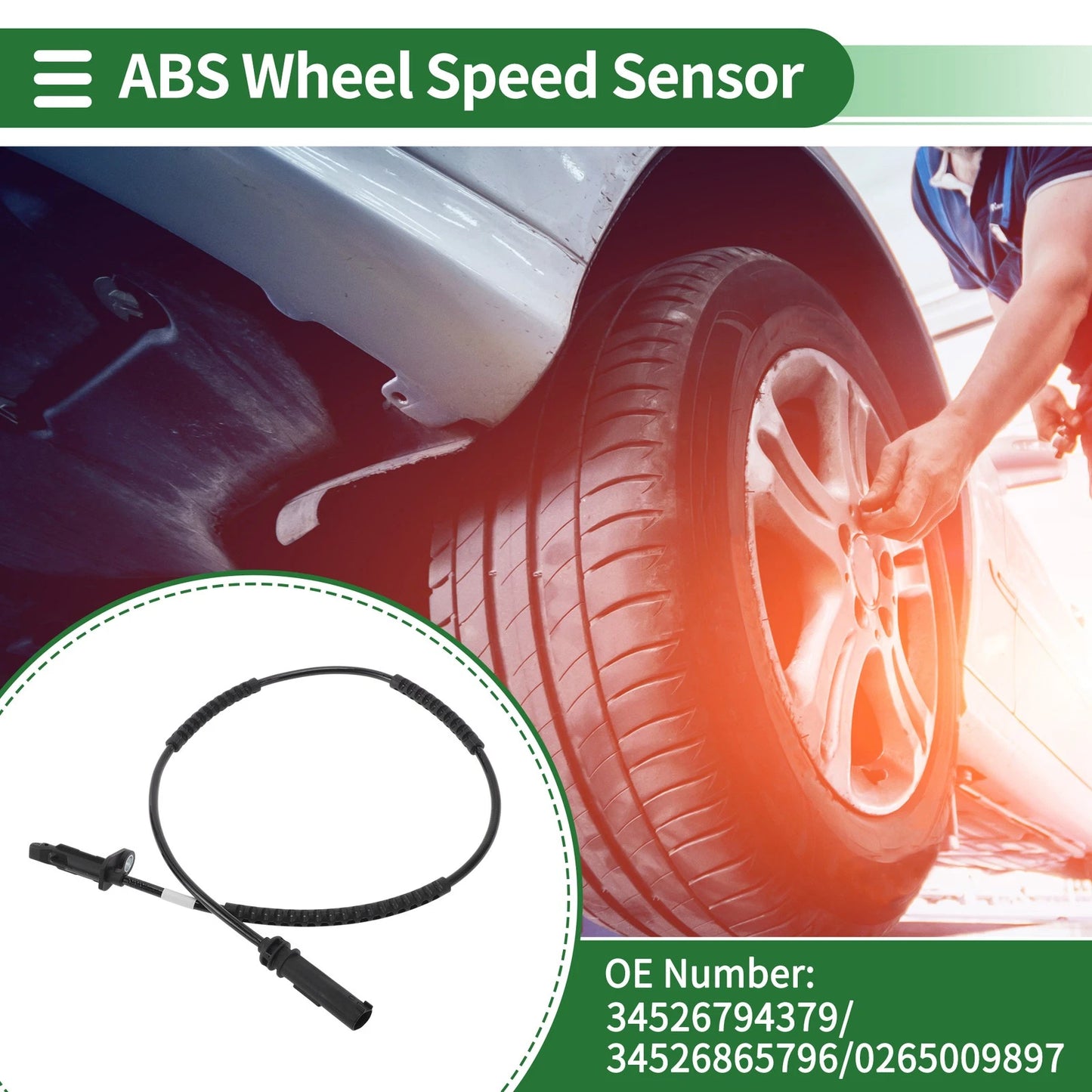 ABS Wheel Speed Sensor for BMW i3 (2014–2022) No. 34526794379/34526865796