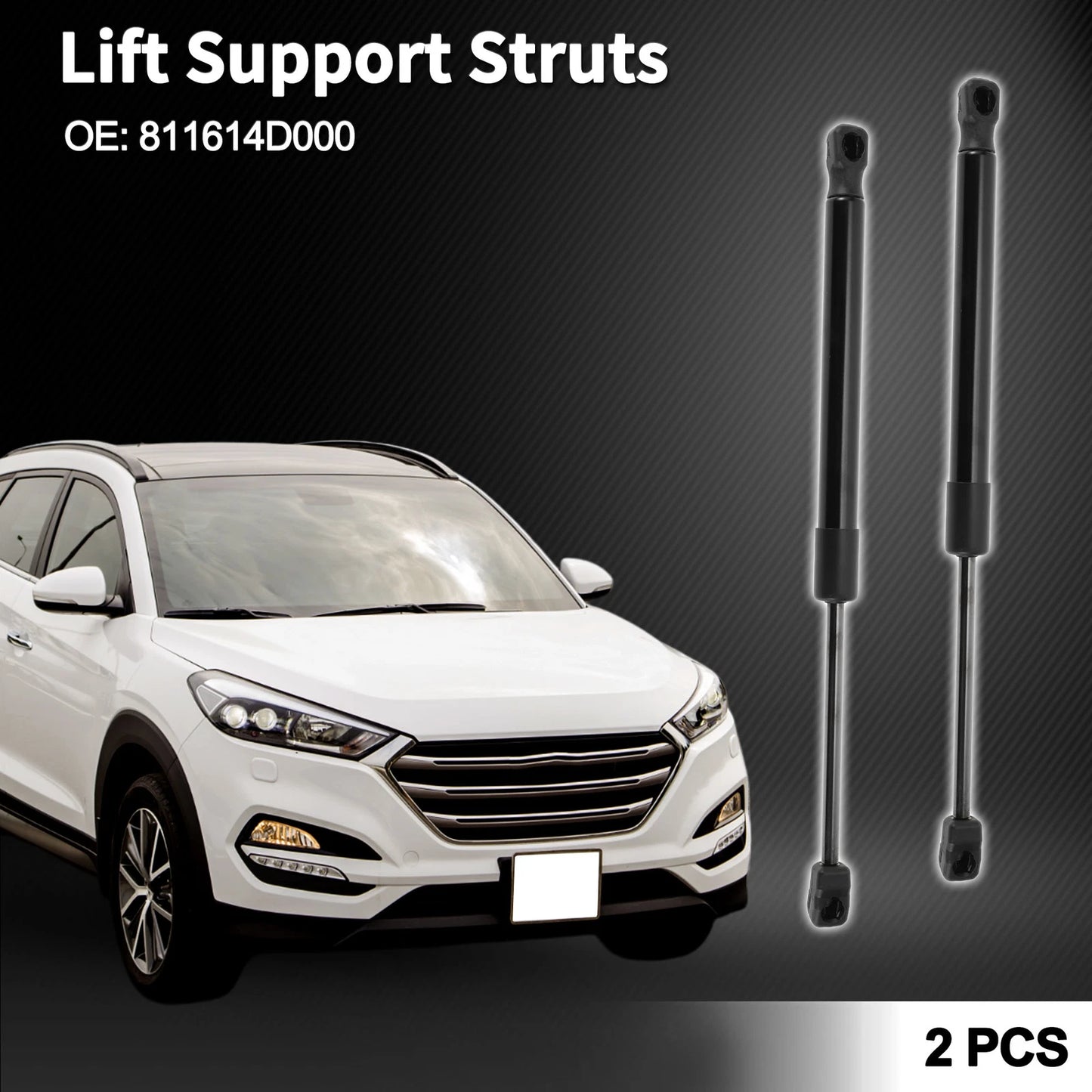 Front Hood Lift Supports Struts 811614D000 for Hyundai Entourage (2007–2010)