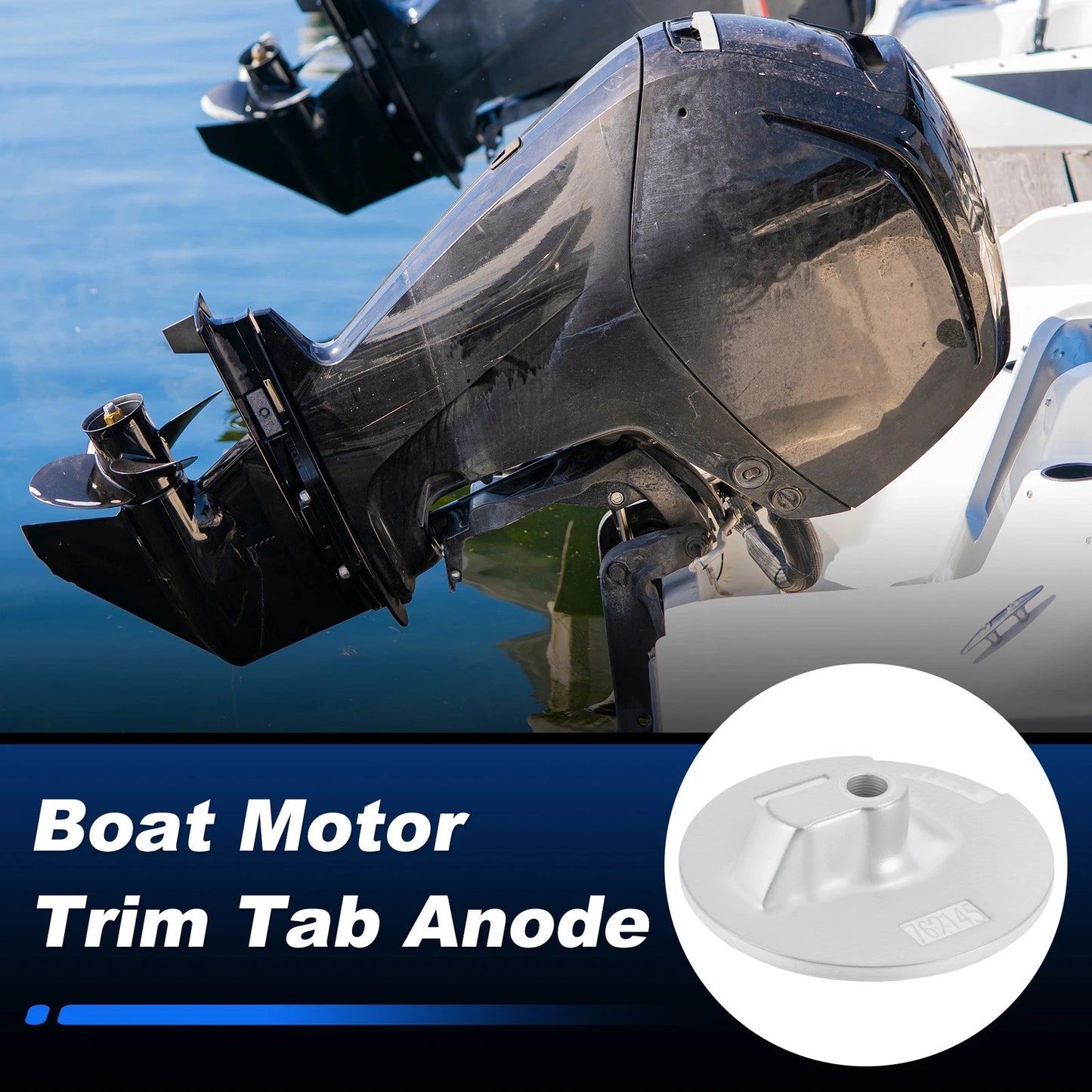 Trim Tab Anode for Mercury Mariner 35-300 HP Outboard Motors (N/A)