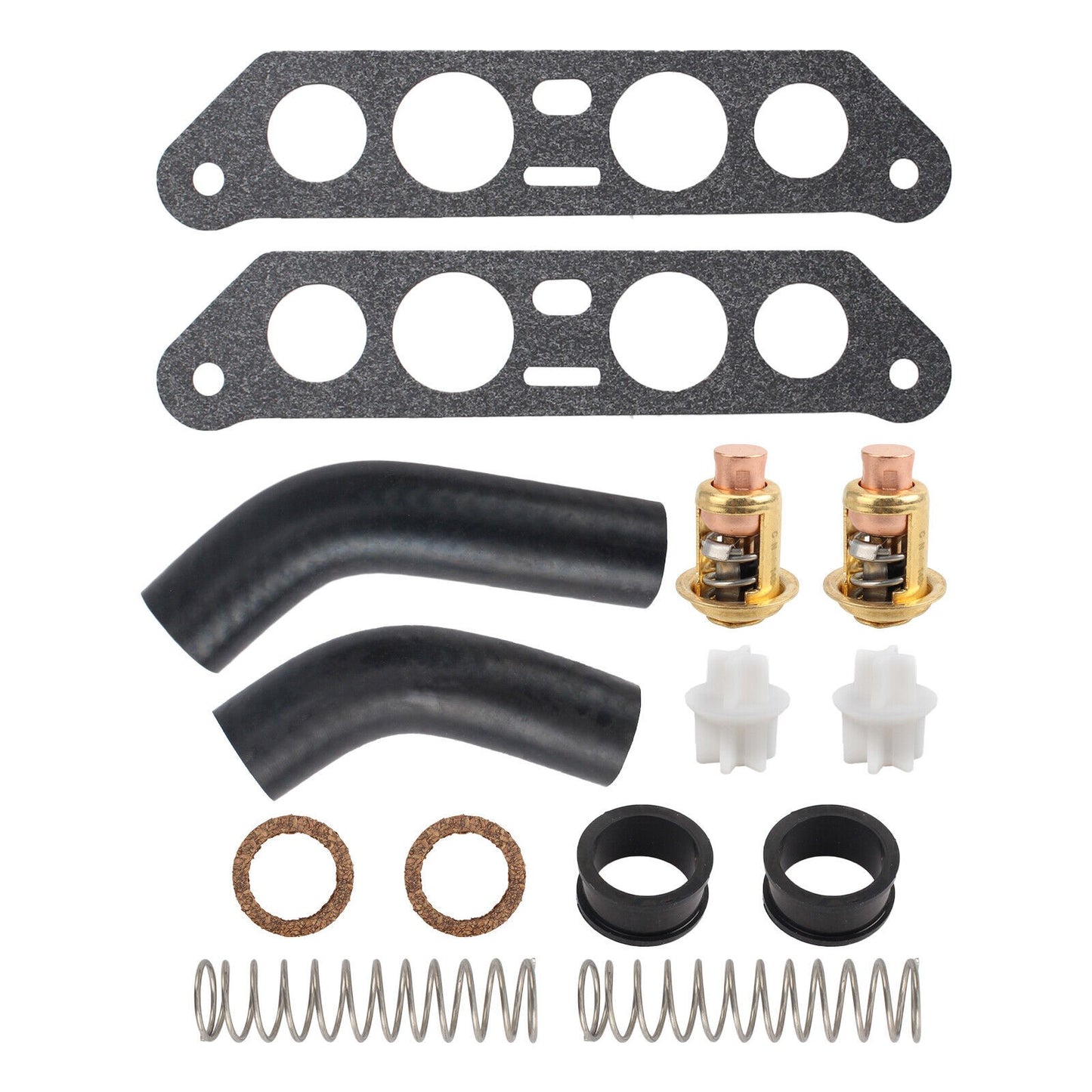 Thermostat Kit with Hoses for Johnson Evinrude V4 Crossflow (1968–1991)