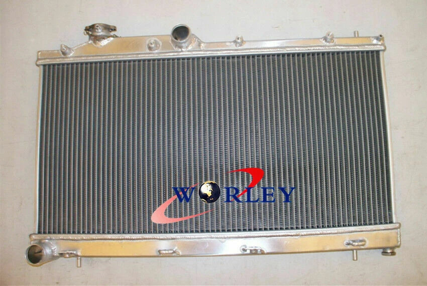 Aluminum Radiator with Fan for Subaru Liberty Forester Impreza WRX (1998–2009)