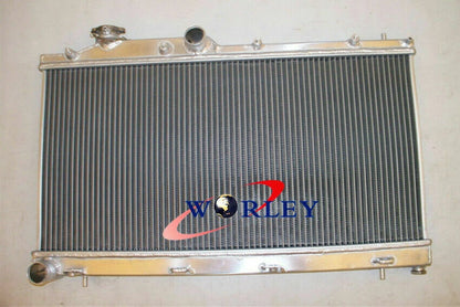 Aluminum Radiator with Fan for Subaru Liberty Forester Impreza WRX (1998–2009)
