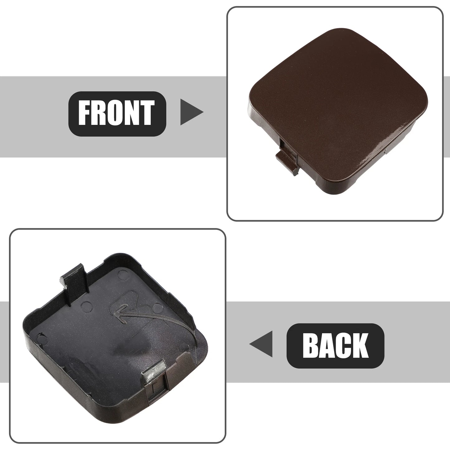 Tow Hook Cover for Toyota RAV4 (2013–2018) - Deep Brown