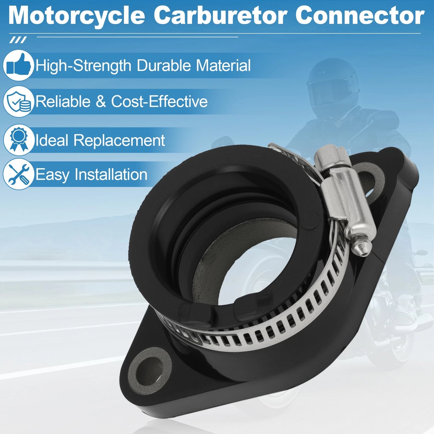 Carburetor Connector for Yamaha TW200 (1987–2010) Rubber