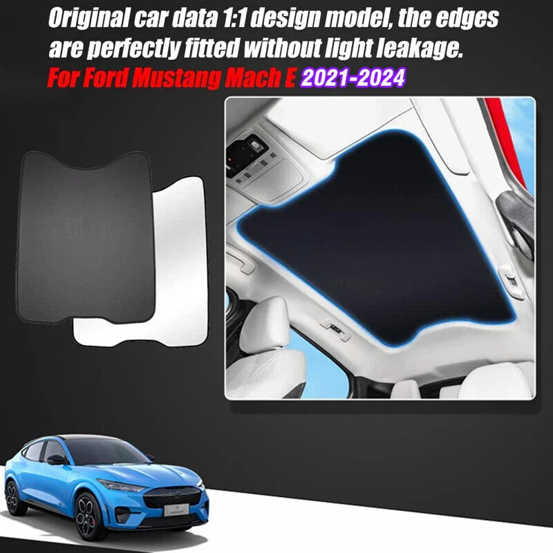 Sunroof Roof Window Sun Shade Cover Mat for Ford Mustang Mach-E (2021–2024)