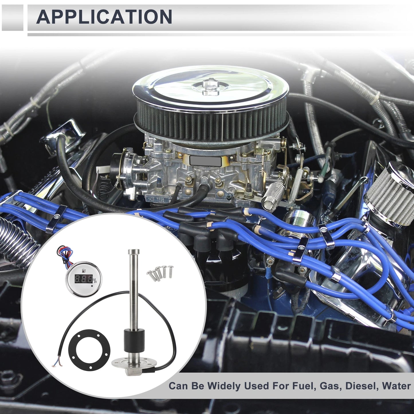 Fuel Sending Unit and Gauge Kit 240-33 Ohm for Boat Car Truck