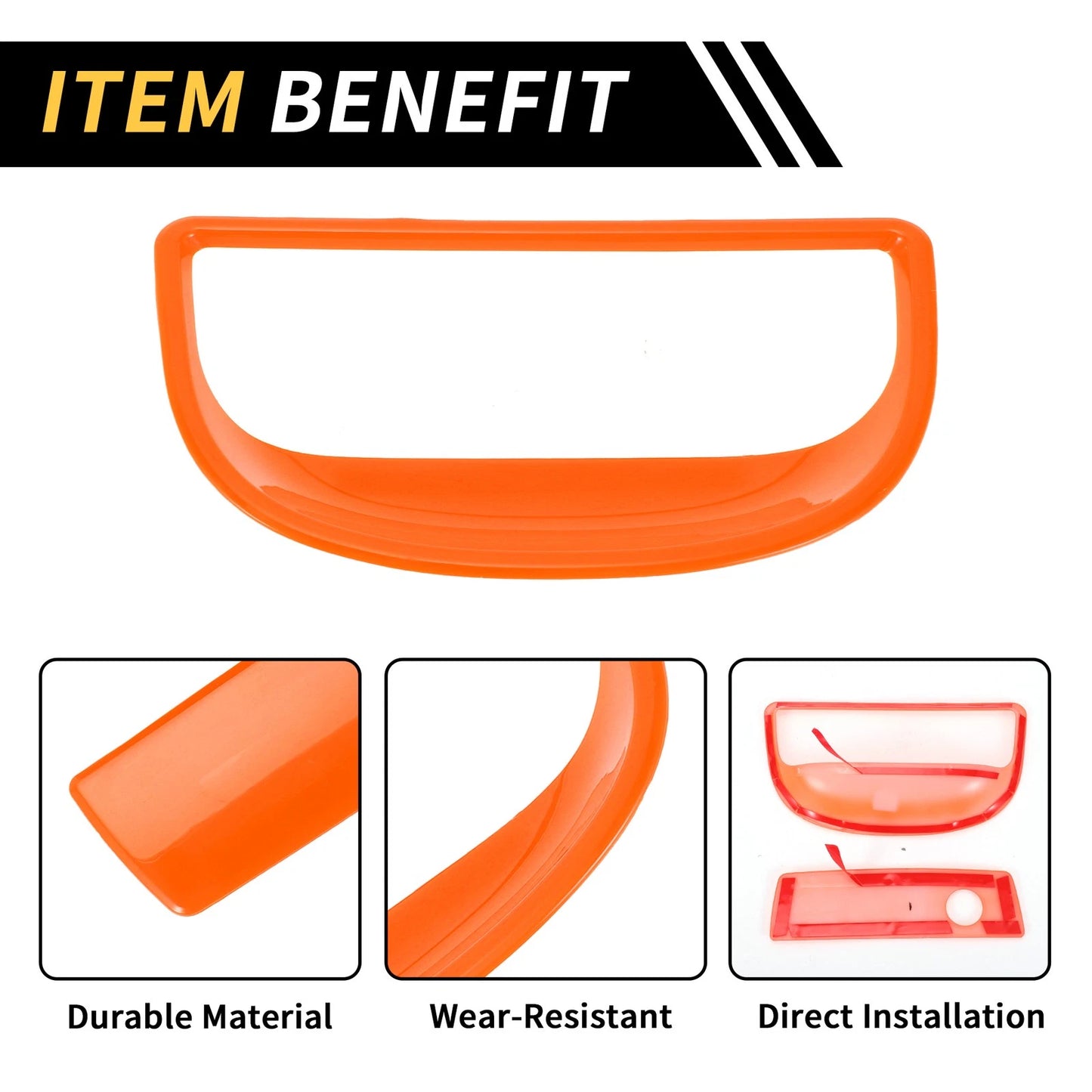 Glove Box Handle Switch Cover Trim for Jeep Wrangler JK (2007–2017) Orange