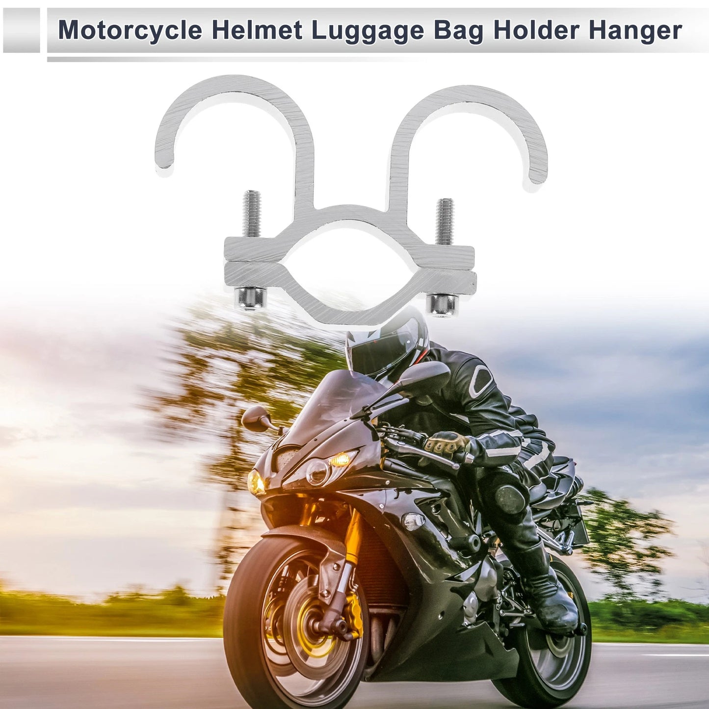 Set of 1 Aluminum Alloy Motorcycle Hanging Hook for Universal Models