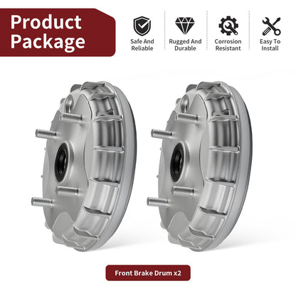 2 Front Brake Drums for Honda Rancher 350 TRX350TE TM 2000–2006