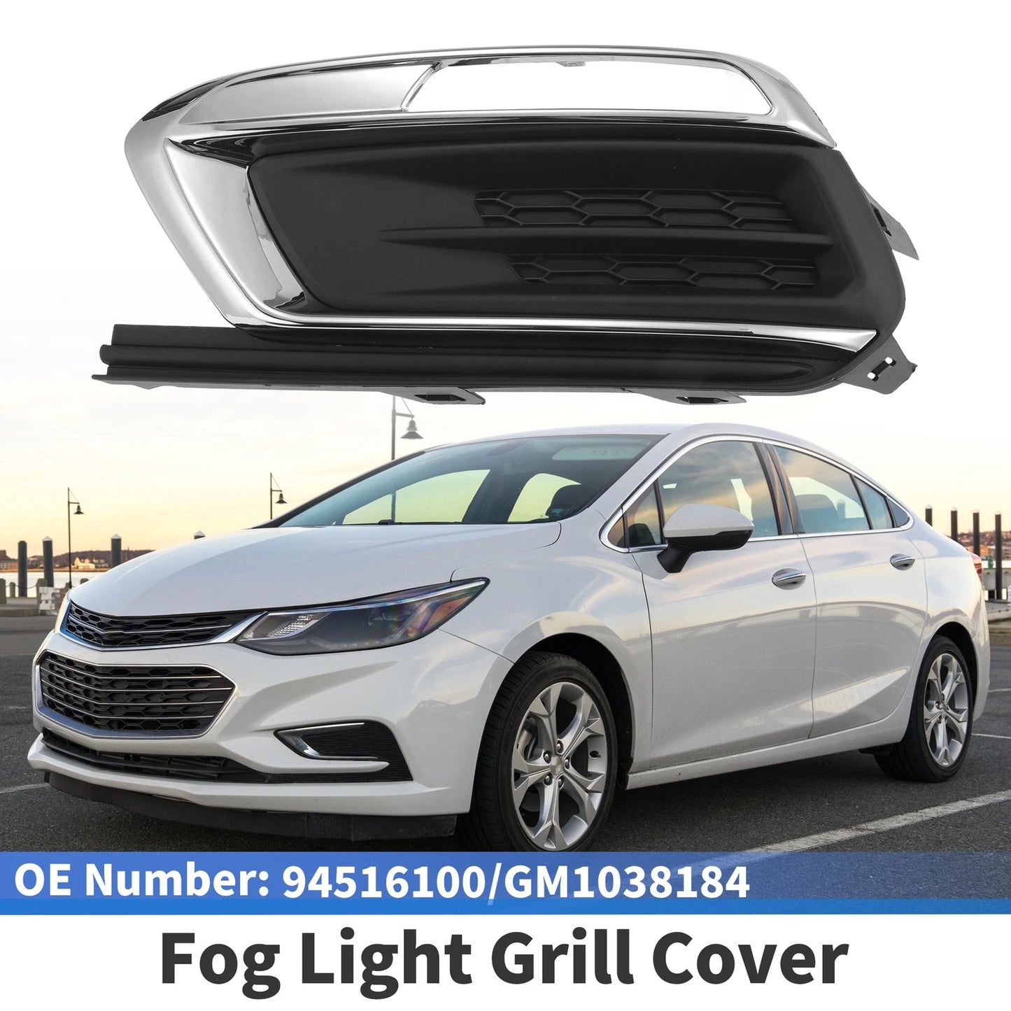 Front Left Fog Light Grille No. 94516100, GM1038184 for Chevrolet Cruze (2015–2016)