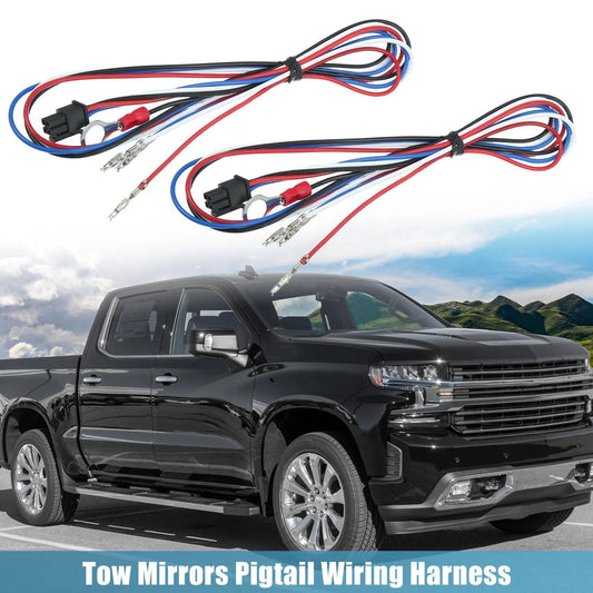 2X Tow Mirrors Wiring Harness for Chevy Silverado, GMC Sierra (2014–2018)