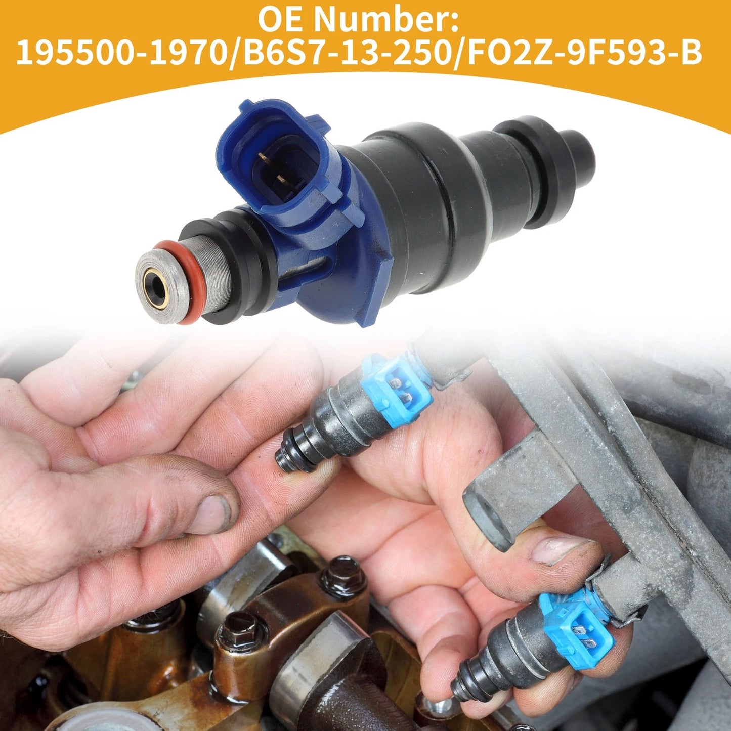 1 Pc Fuel Injector No.B6S7-13-250 for Mazda Miata 1.6 (1990–1993)