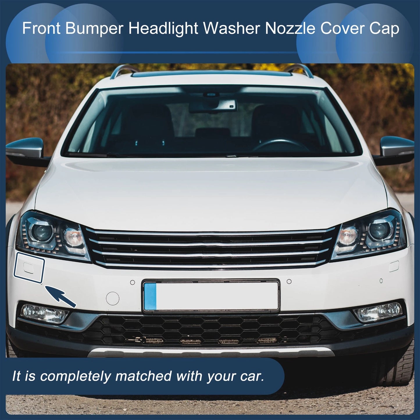 Front Right Washer Nozzle Cover Cap for Volkswagen Passat CC (2008–2012)