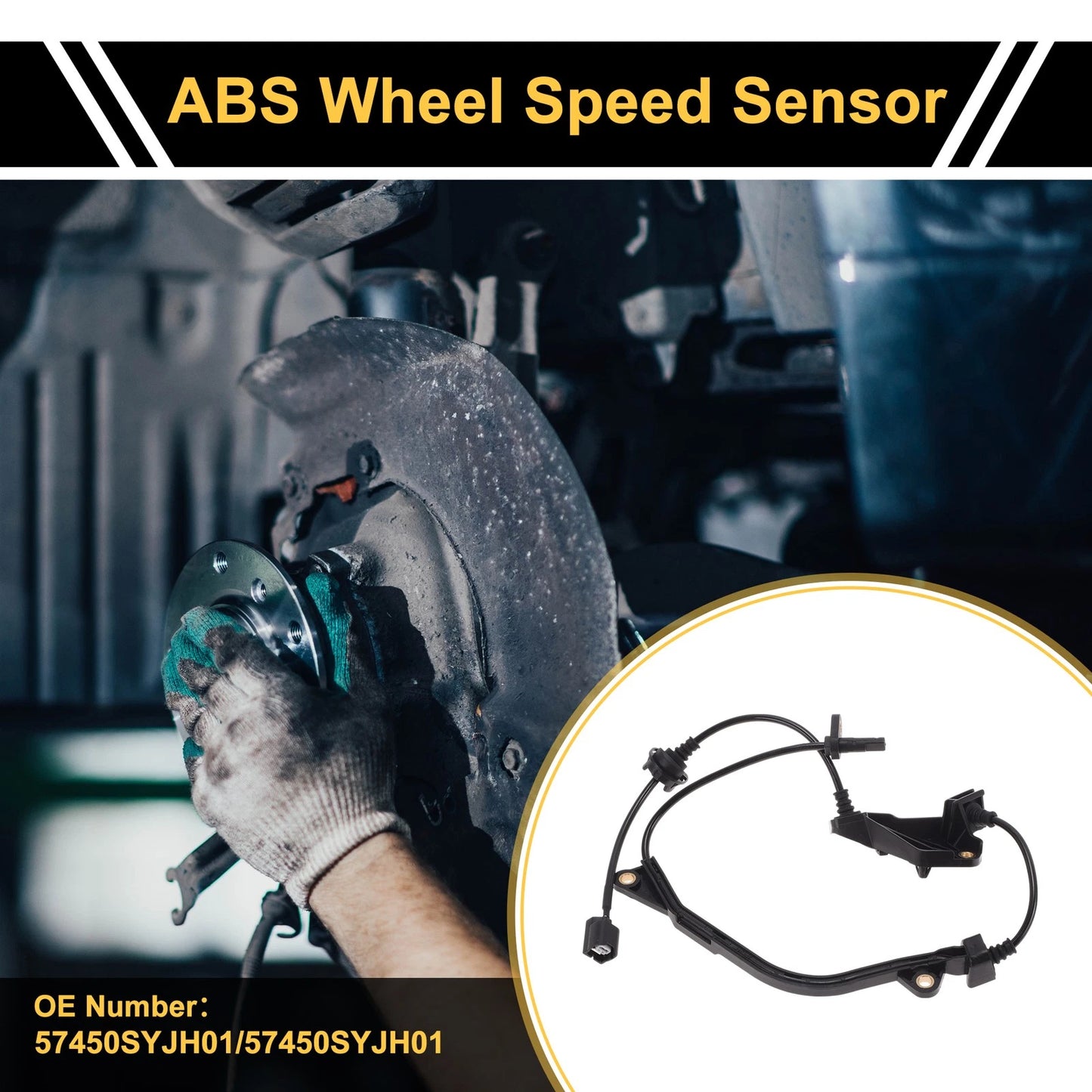 ABS Wheel Speed Sensor No. 57450SYJH01 for Honda Elysion RR7 (2013–2016) Front Right