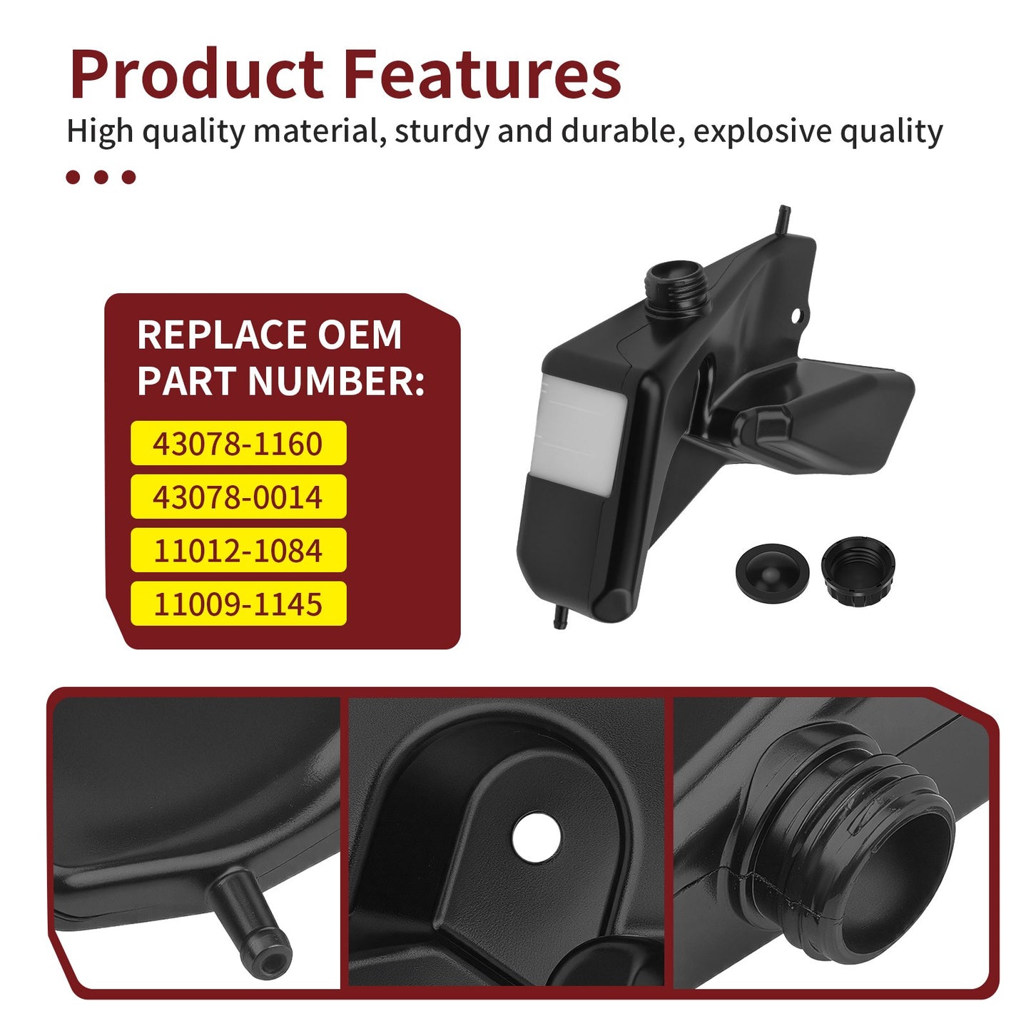 Coolant Reservoir with Cover for Kawasaki ZX-9R (1998–2003)