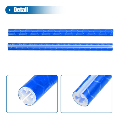 36 Pcs Reflective Bicycle Reflectors for Bike (ABS Blue)