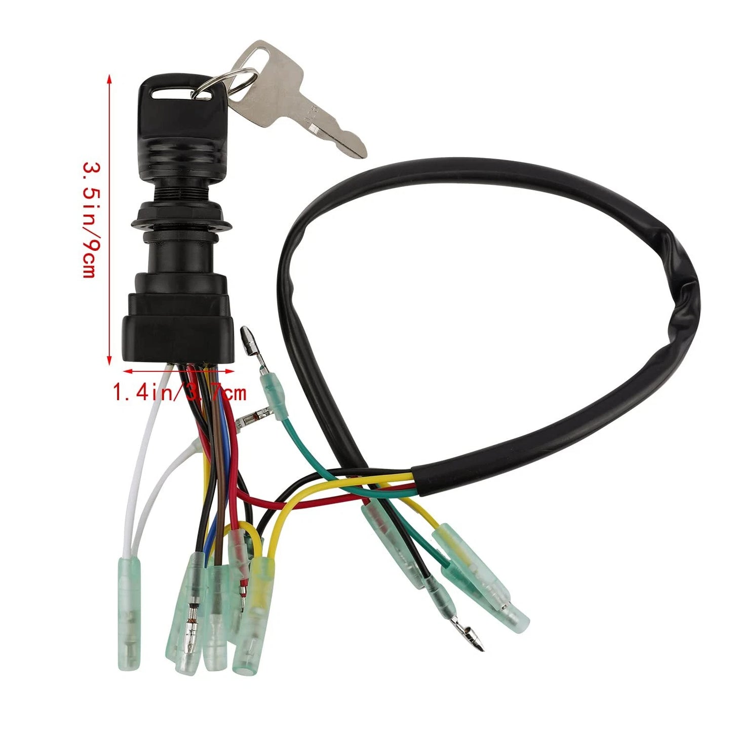 Ignition Switch Key Assembly for Yamaha Outboard Motor (703-82510-45-00)