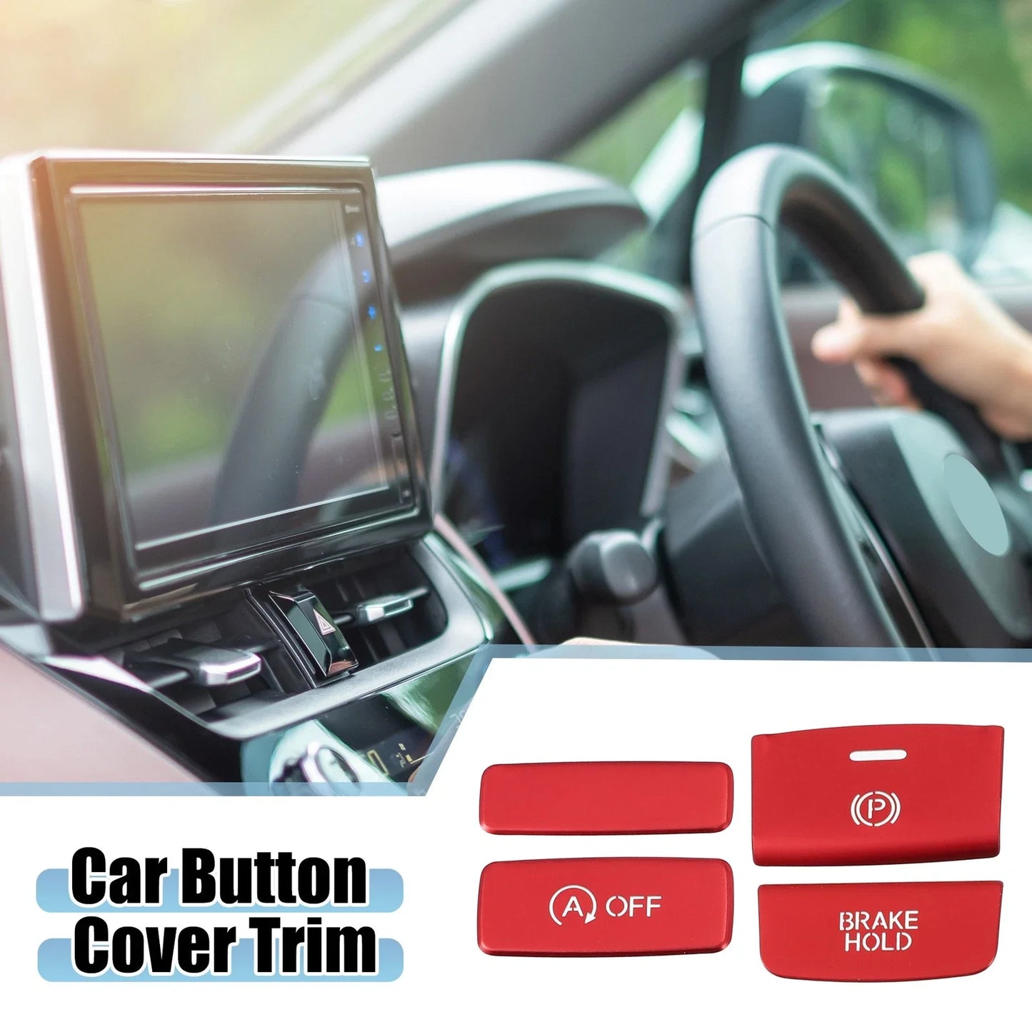 Electronic Handbrake Hold Button Cover Trim for Honda Civic 2022-2023
