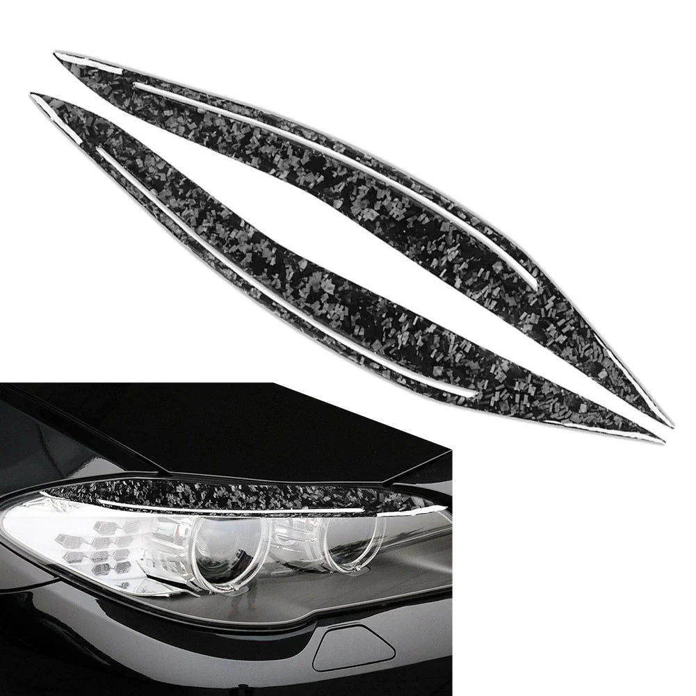 Front Headlight Eyebrow Eyelid Covers for BMW 5 Series F10 (2010-2013)