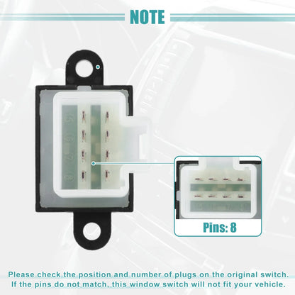 Rear Right Master Power Window Switch for Dodge Viper (2001)