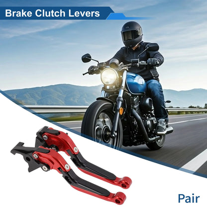Adjustable Brake Clutch Levers for Honda NC700/NC750 S/X (2012–2020) Red Black