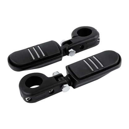 Matte Black 1.25" Highway Bar Footpegs for Harley Sportster XL 883 1200 (2004-2023)