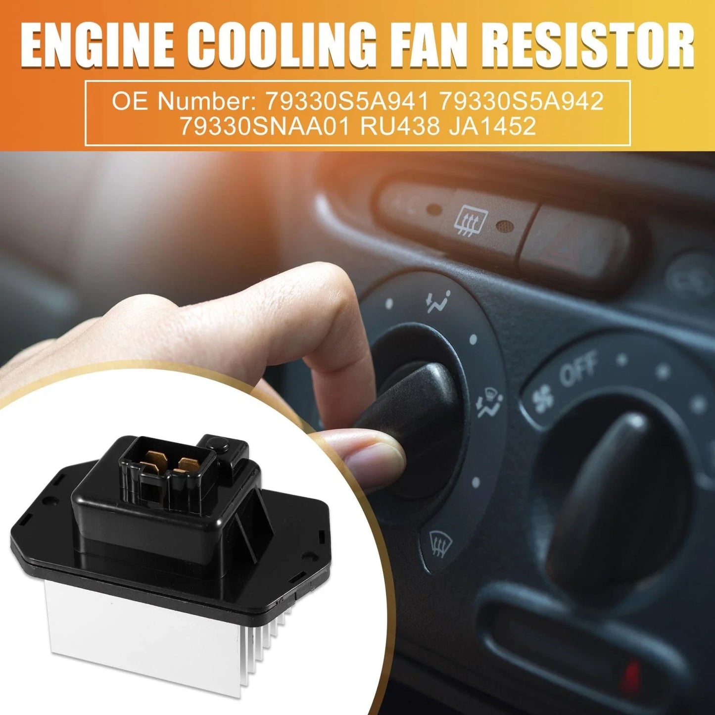 HVAC Fan Blower Motor Resistor for Honda, Subaru, Acura (2000-2023)