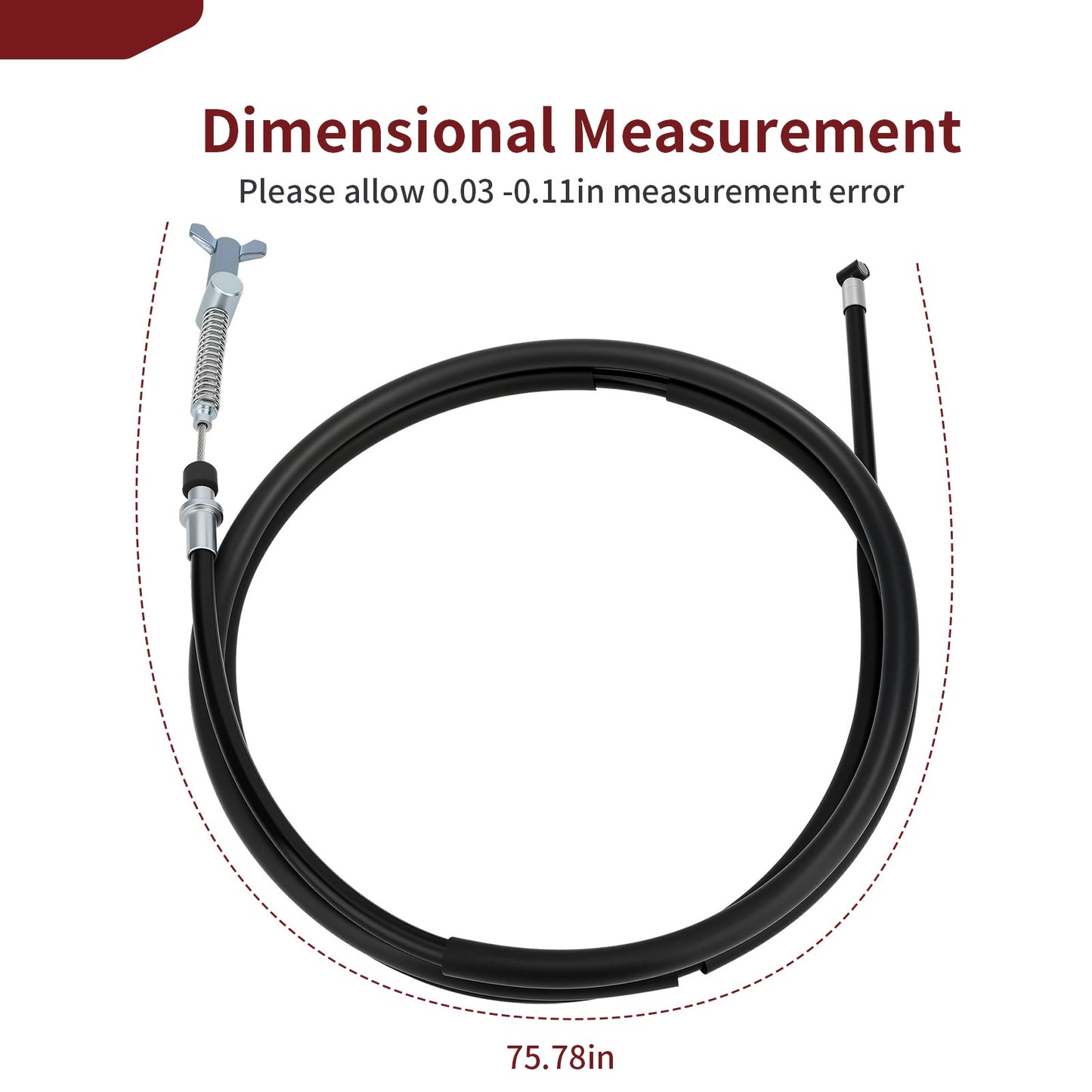Rear Hand Park Brake Cable for Yamaha Grizzly 450 (2008–2010)