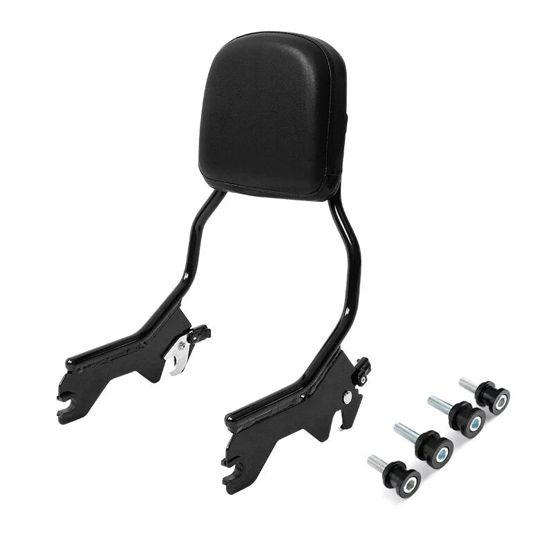Black Sissy Bar Backrest Docking Hardware for Harley Heritage Classic (18-25)