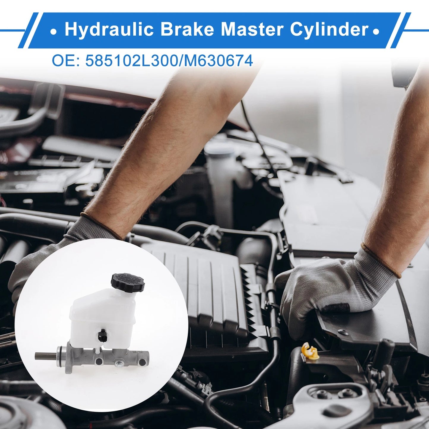 Brake Master Cylinder with Reservoir No. 585102L300 for Hyundai Elantra (2009–2012)