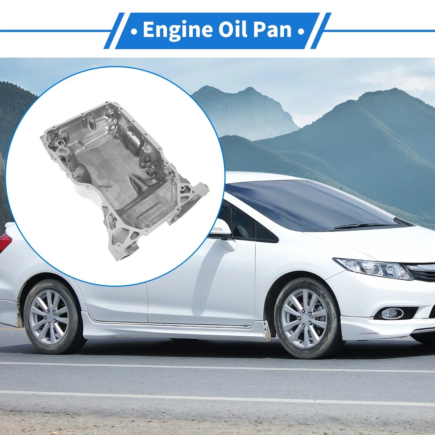 1 Pc Engine Oil Pan for Honda CR-V (2017–2023) No.112005LAA00 Aluminum