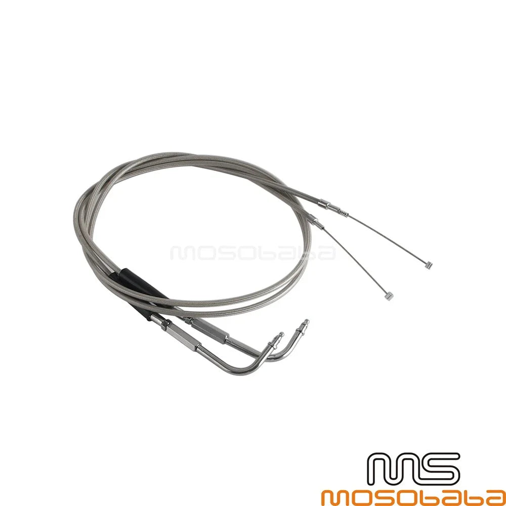 Stainless Throttle Cable Wires for Harley Sportster XL883 XL1200 (1996-2015)