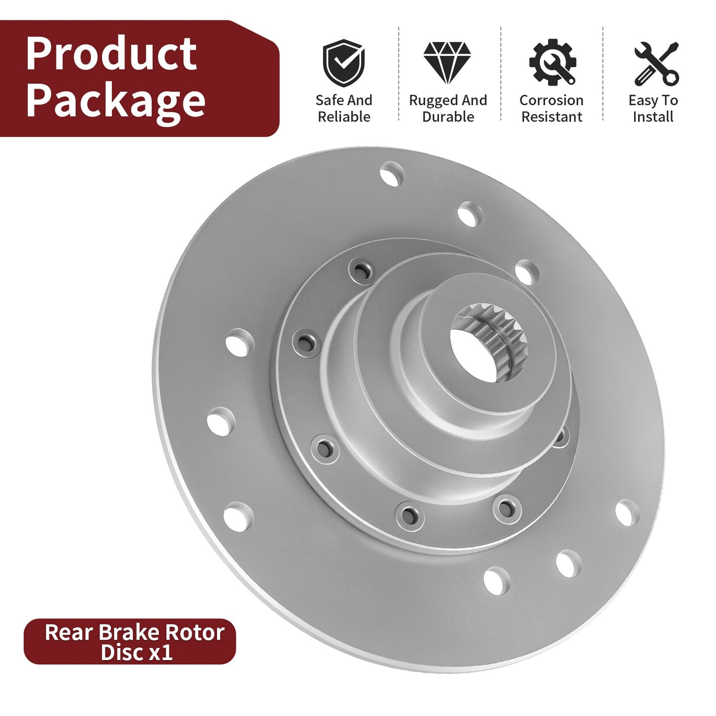 Rear Brake Disc Rotor Assembly for Polaris Sportsman 335 4X4 (1999–2000)