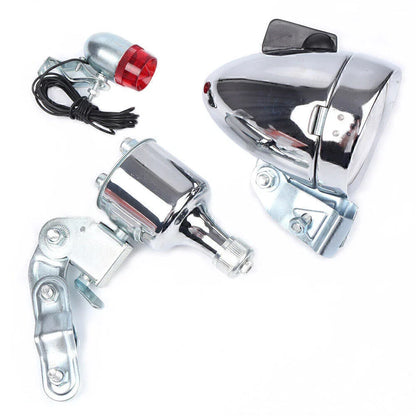 Dynamo Front Headlight for Bicycle - White Lamp (Durable)
