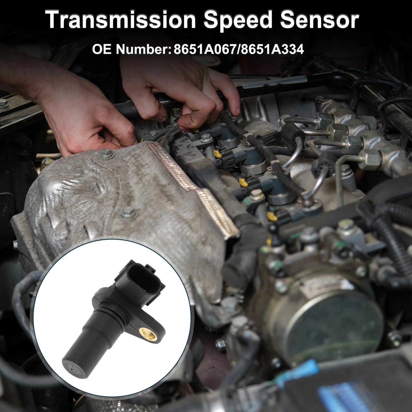 1 Pc Output Transmission Speed Sensor No.8651A067 for Mitsubishi Outlander (2003–2023)