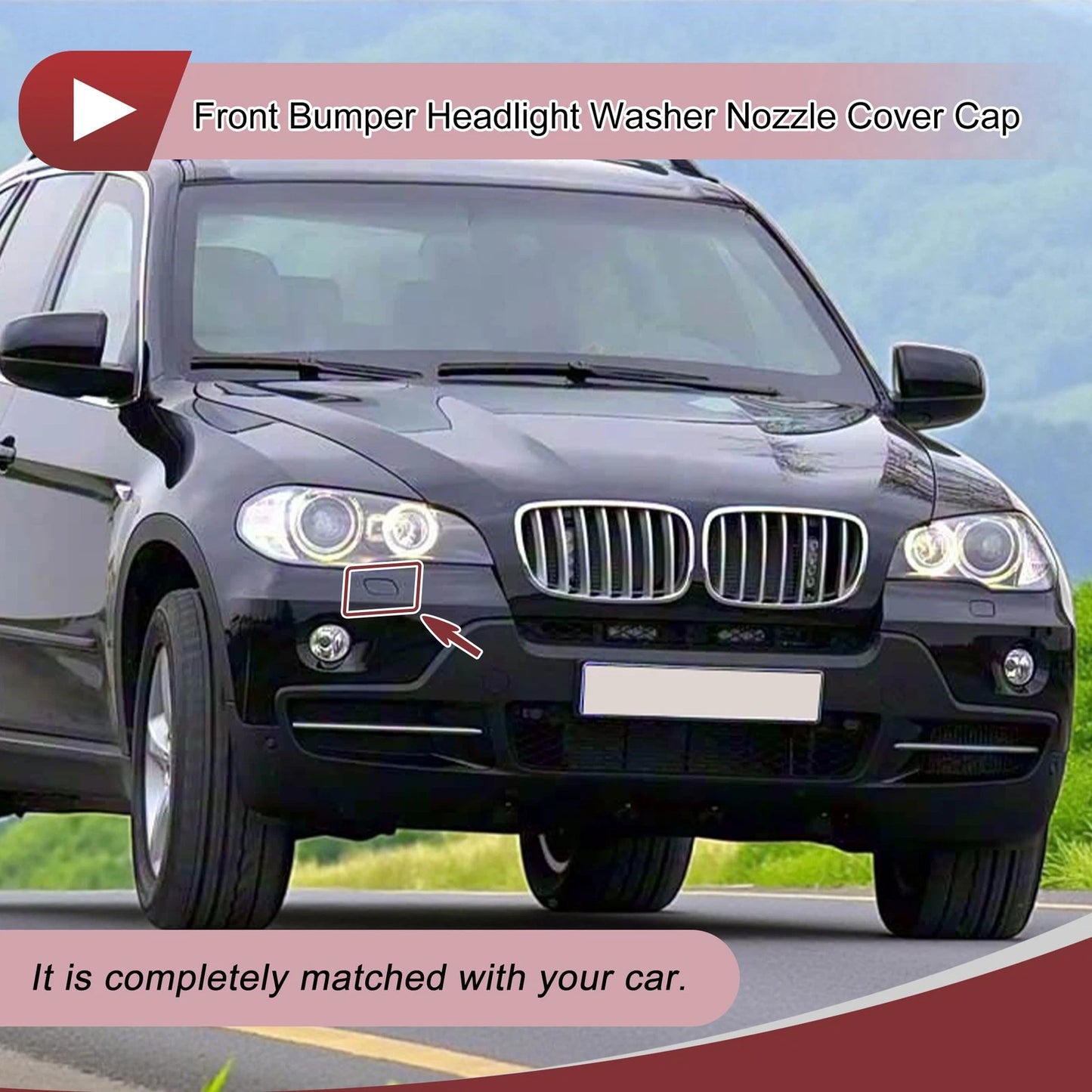 Front Right Bumper Trim Nozzle Cover No. 51657199142 for BMW X5 (2007–2013)