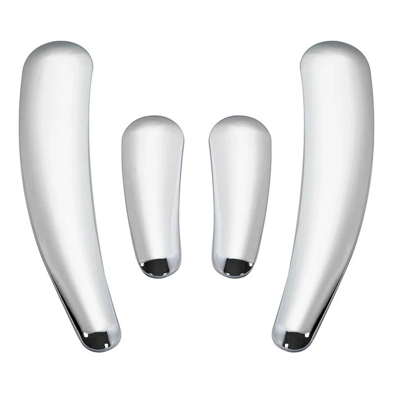 4x Chrome Swingarm Frame Inserts for Harley Softail FLSTF FLSTN (2008 - 2017)