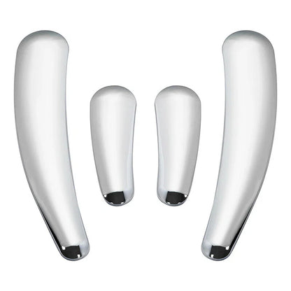4x Chrome Swingarm Frame Inserts for Harley Softail FLSTF FLSTN (2008 - 2017)