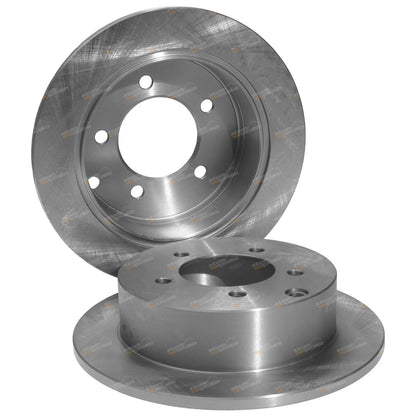 Set of 2 Rear Disc Brake Rotors for Mitsubishi Lancer CJ (2007–2010)