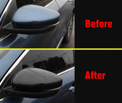 2 x Carbon Fiber Look Side Rearview Mirror Cover Trim Caps for Ford Escape (2020–2024)