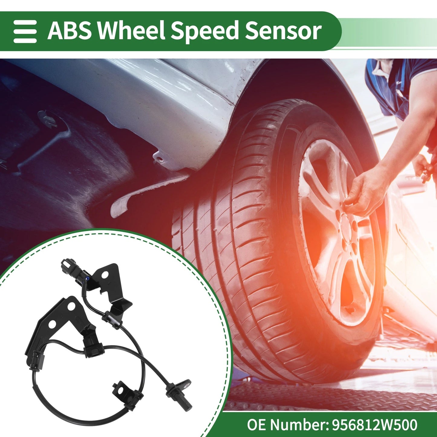ABS Wheel Speed Sensor No. 956812W500 for Hyundai Santa Fe (2015)