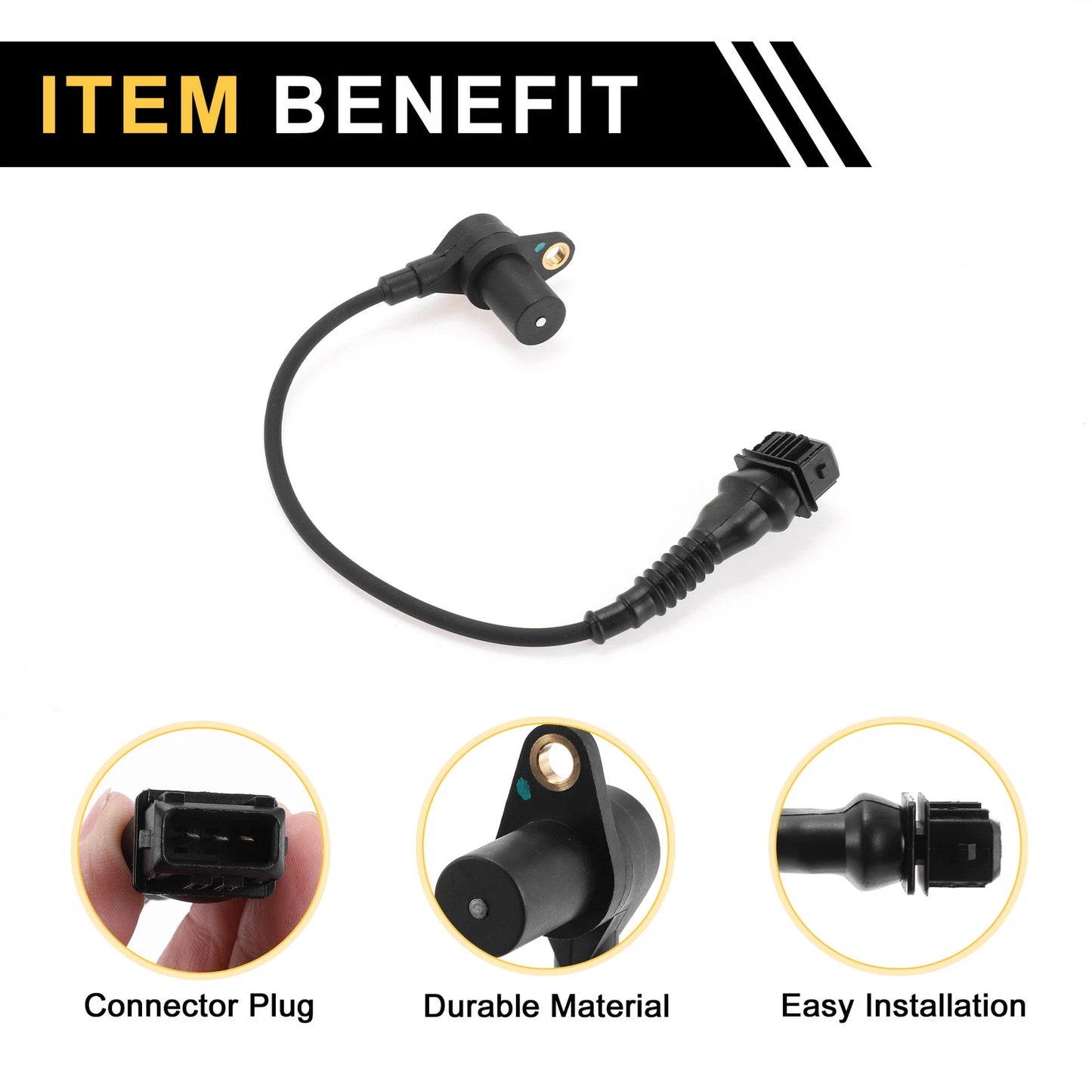 1 Pc Crankshaft Position Sensor No.12141401186 for BMW E36 M3 (1995–1998)