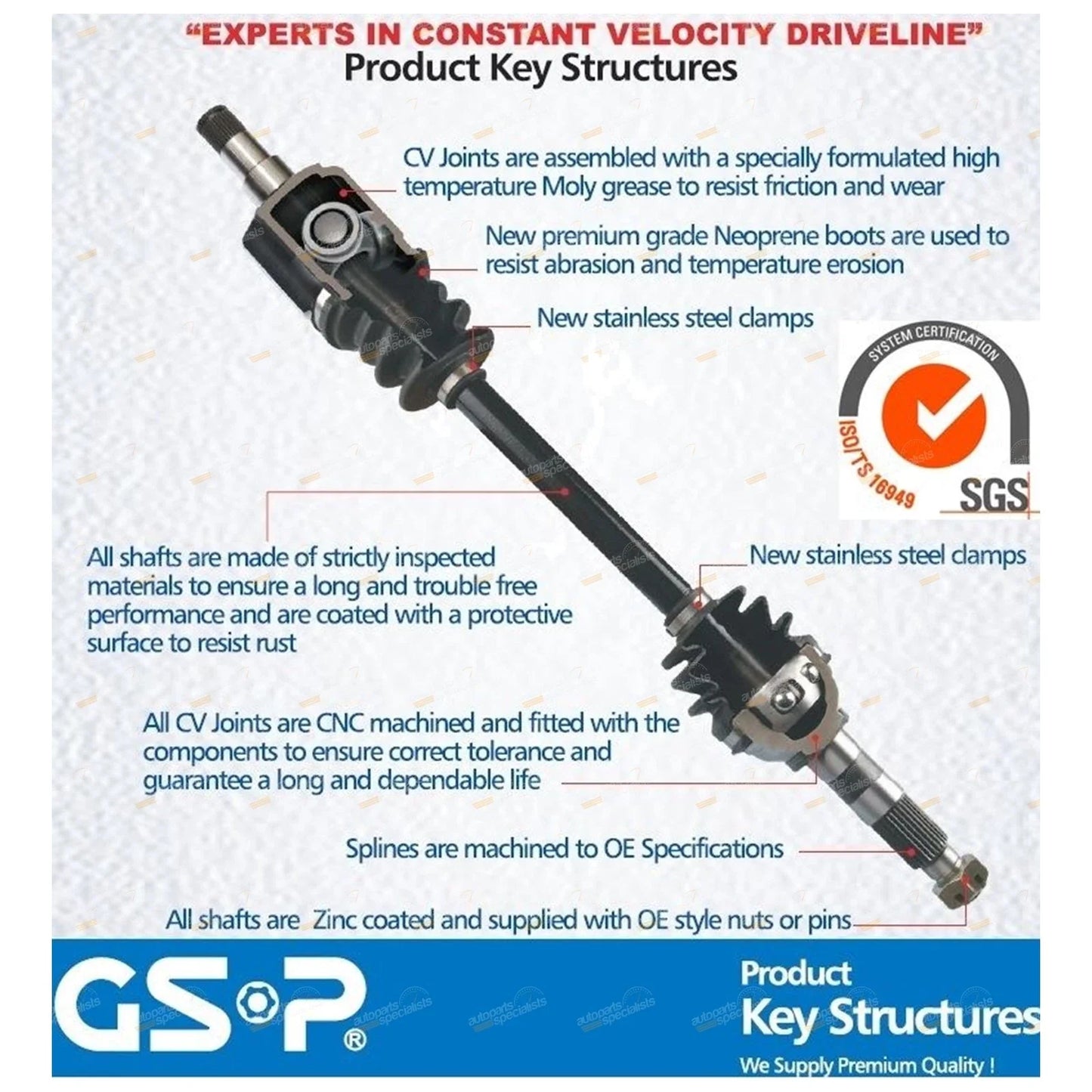 Front RH CV Joint Drive Shaft Assembly for Ford Explorer
