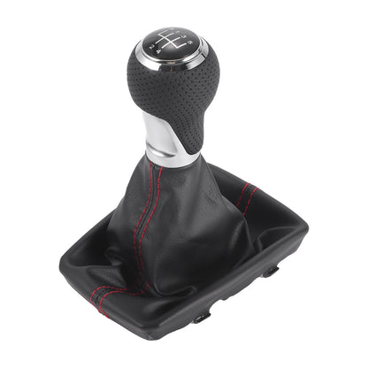 5 Speed Manual Gear Shifter Knob with Cover for Audi A4 (2007–2015) Black